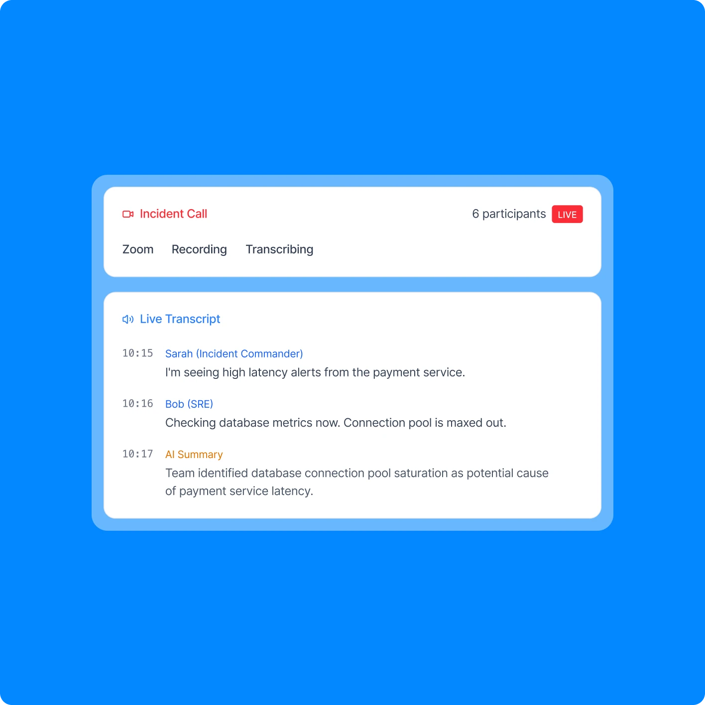 Meeting transcripts and insights