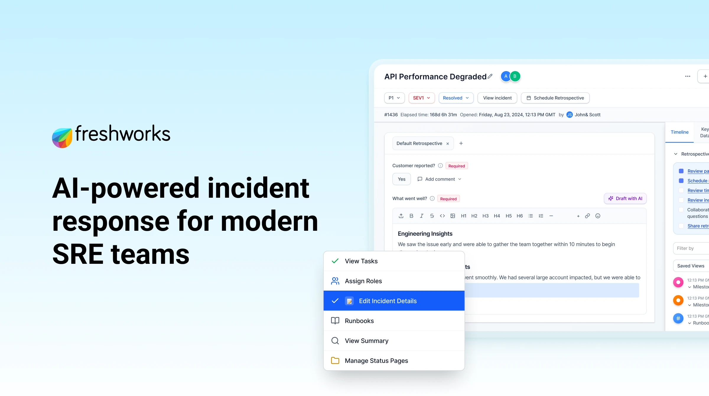 AI Native Incident Management for SRE Teams | FireHydrant