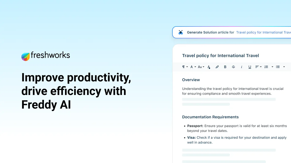 Freddy AI Copilot | Boost Agent Productivity with Intelligent Workflow ...