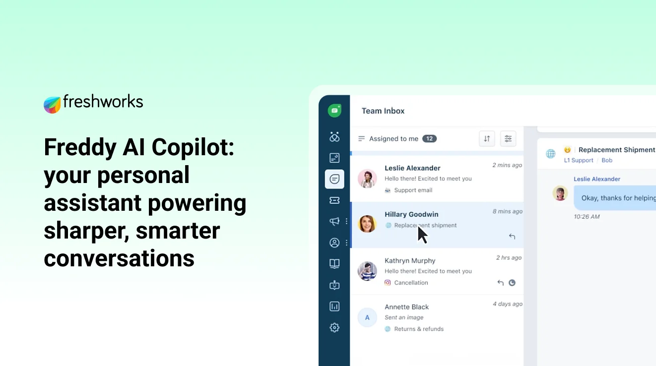 AI For Customer Service Freddy AI Copilot Freshworks AI For Customer Service Freddy AI Copilot Freshworks