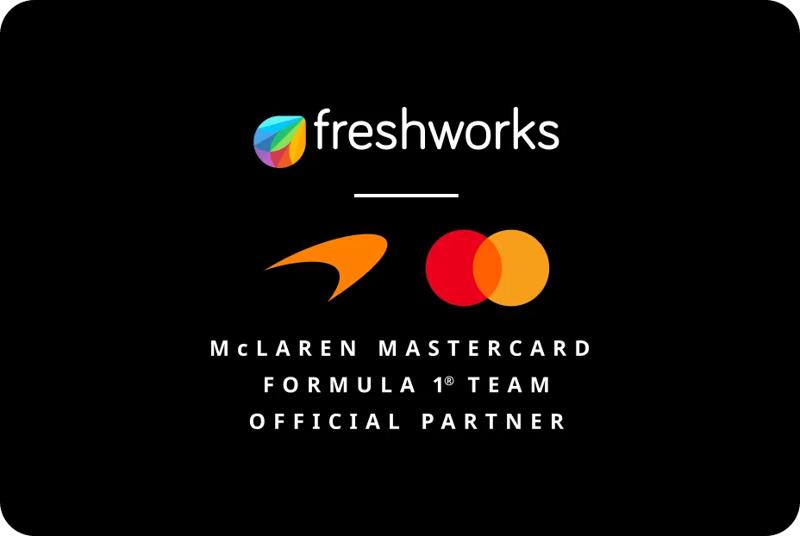 McLaren and Freshworks official partnership logo