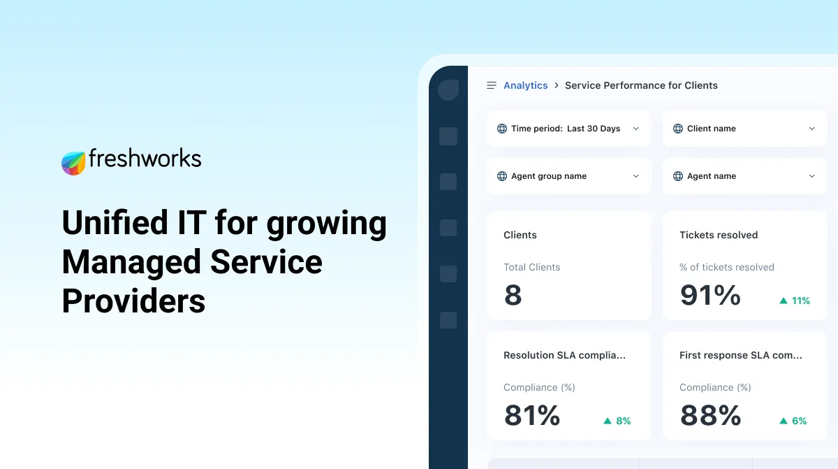 Freshservice for MSPs | Simplified IT Service Management for 