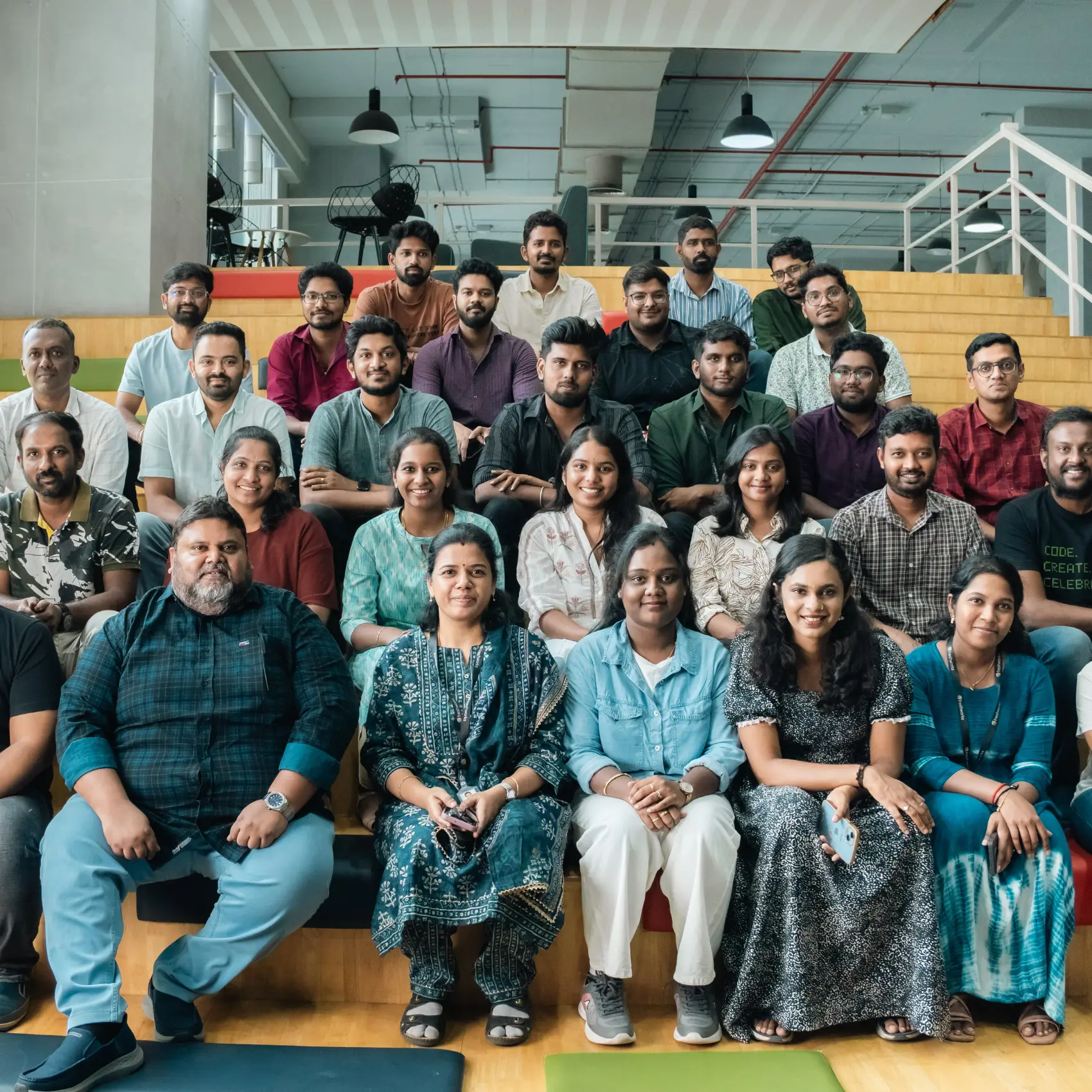 Photo of an engineering team at Freshworks